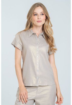 Camisa Chadh Café Ragged Pf11113062