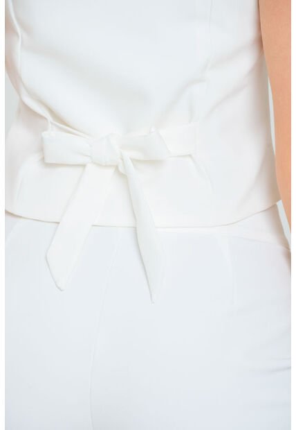 Blusa Tipo Chaleco Blanco Ragged Pf11113033