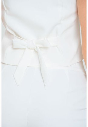 Blusa Tipo Chaleco Blanco Ragged Pf11113033