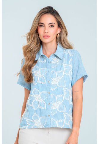 Camisa Mykonos Azul Ragged Pf11113042 Ragged