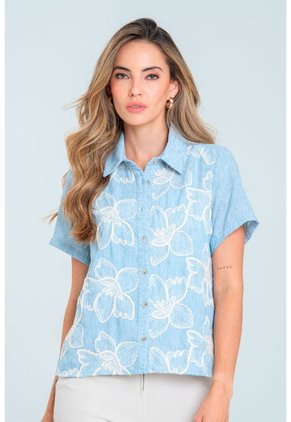 Camisa Mykonos Azul Ragged Pf11113042