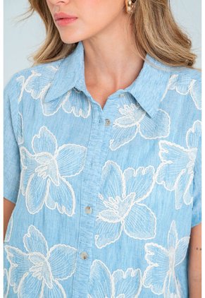 Camisa Mykonos Azul Ragged Pf11113042