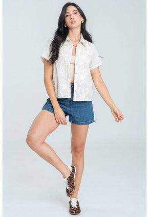 Camisa Mykonos Beige Ragged Pf11113042