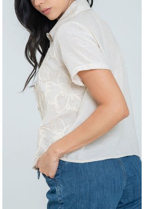 Camisa Mykonos Beige Ragged Pf11113042