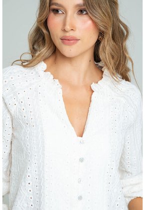 Blusa Isadora Blanco Ragged Pf11113118