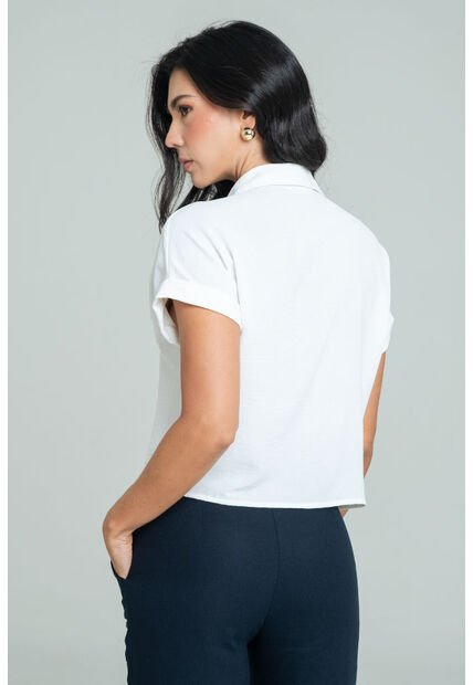Blusa Becca Blanco Ragged Pf11113111