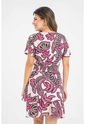 Vestido Lola Beige Ragged Pf31511477