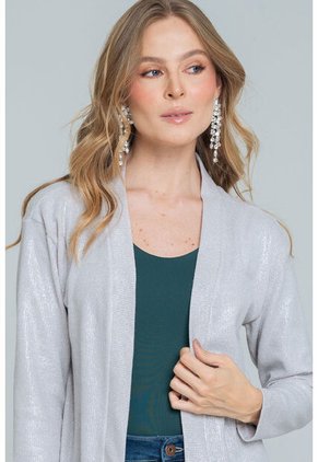 Cardigan Shine Plateado Ragged Pf11160153