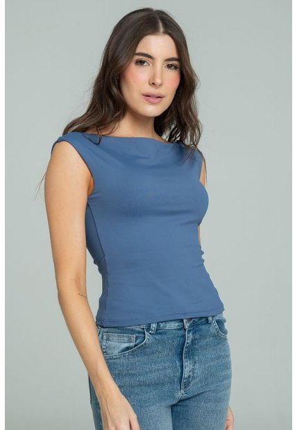 Top Camelia Azul Ragged Pf13120863