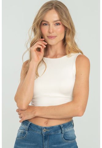 Crop Top Label Blanco Ragged Pf13120823 Ragged