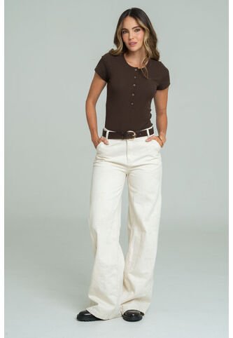 Jeans Jacquard Atlantico Beige Ragged Pf21350093 Ragged