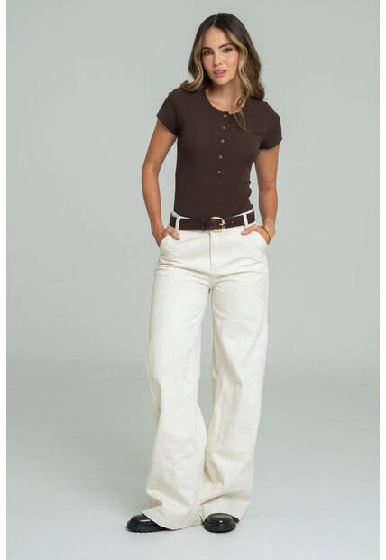 Jeans Jacquard Atlantico Beige Ragged Pf21350093