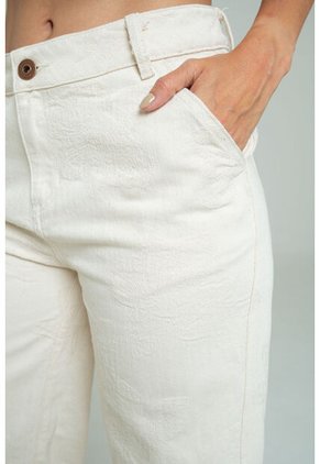 Jeans Jacquard Atlantico Beige Ragged Pf21350093