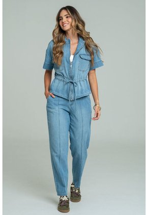 Camisa Denim Austria Azul Ragged Pf21110023