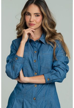 Vestido Austin Azul Ragged Pf21510022