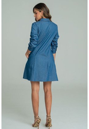 Vestido Austin Azul Ragged Pf21510022
