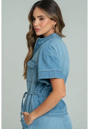 Camisa Denim Austria Azul Ragged Pf21110023