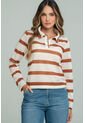 Camisa Polo Tejida Café Ragged Pf11113178 de Ragged