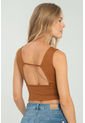 Crop Top Label Café Ragged Pf13120823 de Ragged