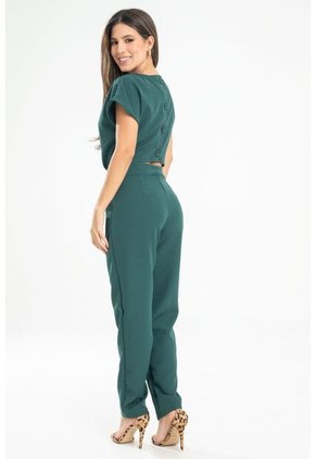 Enterizo Largo Knickher Verde Ragged Pf31530194