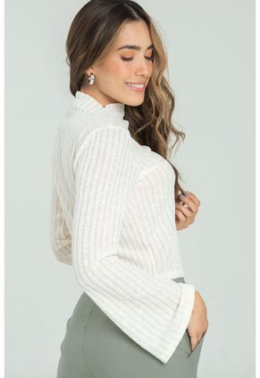 Blusa Clarissa Blanco Ragged Pf11112984