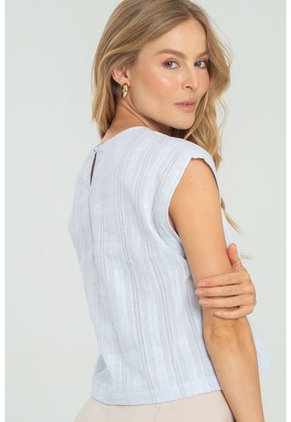 Blusa Terra Azul Ragged Pf11112986