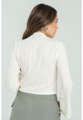 Blusa Clarissa Blanco Ragged Pf11112984