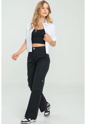 Pantalon Irina Negro Ragged Pf11310816