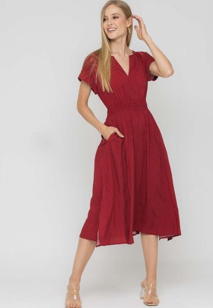 Vestido Mayorca Rojo Ragged Pf11511181