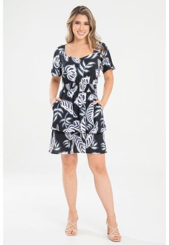 Vestido Lola Negro Ragged Pf31511477 Ragged