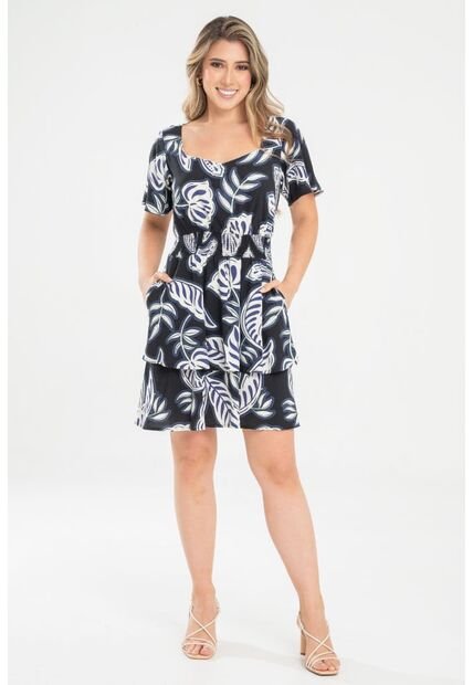 Vestido Lola Negro Ragged Pf31511477