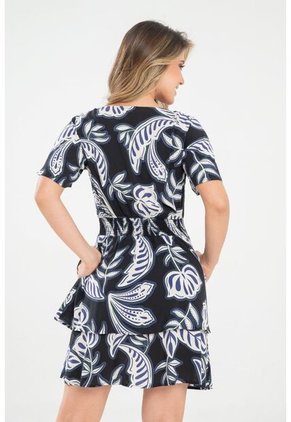 Vestido Lola Negro Ragged Pf31511477