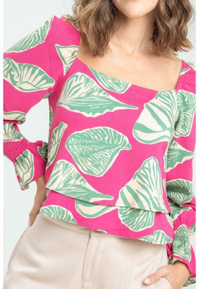 Blusa Bhroome Fucsia Ragged Pf11112767