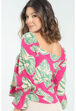 Blusa Bhroome Fucsia Ragged Pf11112767