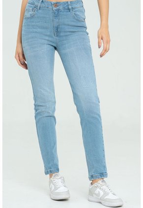 Jeans Mom Almeria Azul Ragged Pf21350045