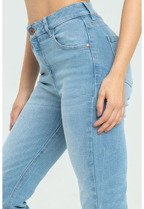 Jeans Mom Almeria Azul Ragged Pf21350045