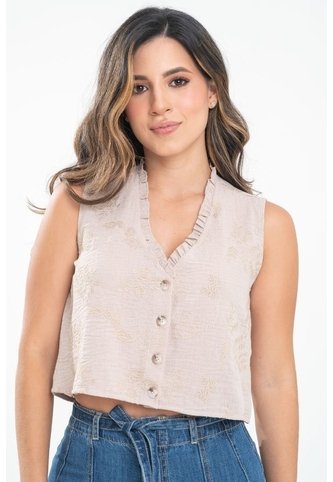 Blusa Marroqui Beige Ragged Pf31113582 Ragged
