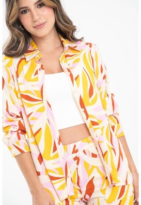 Camisa Europa Amarillo Ragged Pf31113570