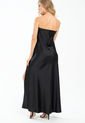 Vestido Straple Satin Negro Ragged Pf12510391 de Ragged