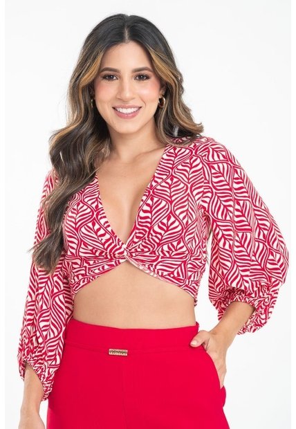 Blusa Casey Rojo Ragged Pf31113518