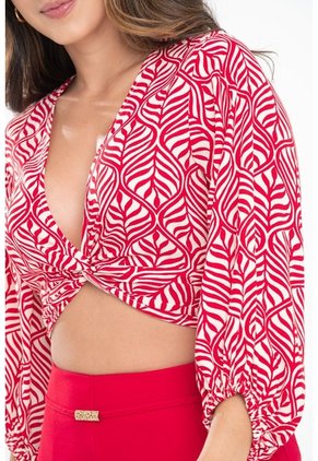 Blusa Casey Rojo Ragged Pf31113518