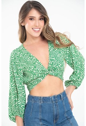 Blusa Casey Verde Ragged Pf31113518