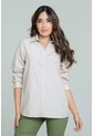 Camisa Oversize Rayas Beige Ragged Pf11112865 de Ragged