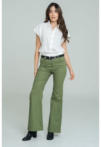 Pantalon Flare Concord Verde Ragged Pf11310944 Ragged