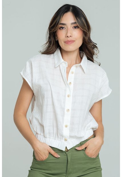 Blusa Italy Blanco Ragged Pf11113203
