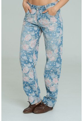 Jeans Mom Mojito Azul Ragged Pf21350094