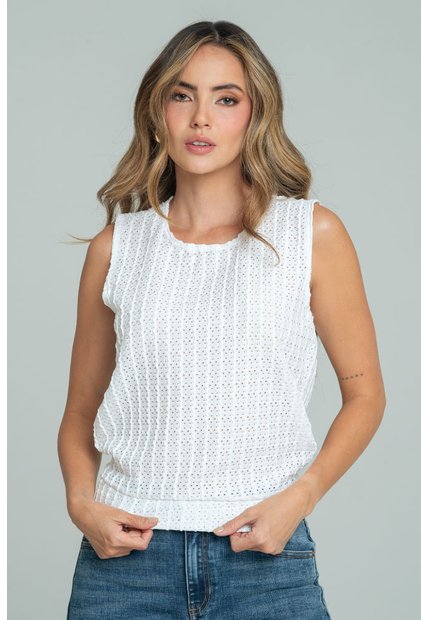 Blusa Telem Blanco Ragged Pf11113191