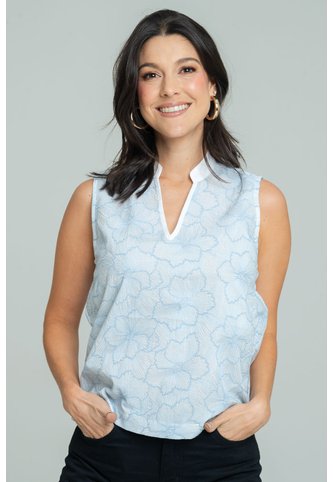 Blusa Jeral Azul Ragged Pf11113209 Ragged