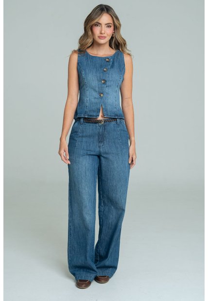 Blusa Mumbai Azul Ragged Pf21110028