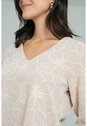 Blusa Whren Beige Ragged Pf11113205